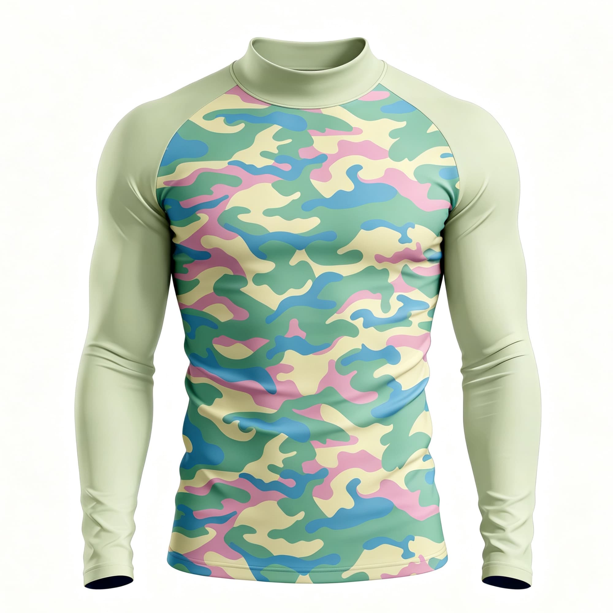 Men Pastel Camouflage Print Mo - đánh giá và giá Base Layer Top